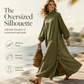 Women's Loose Long Sleeve Maxi Dress