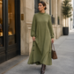 Women's Loose Long Sleeve Maxi Dress
