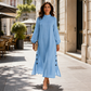 Women's Loose Long Sleeve Maxi Dress