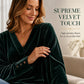 Women's V-Neck Long Sleeve Velvet Top