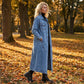 Women’s Casual Longline Button-Up Denim Coat