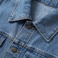 Women’s Casual Longline Button-Up Denim Coat