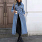 Women’s Casual Longline Button-Up Denim Coat