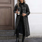 Women’s Casual Longline Button-Up Denim Coat