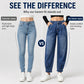 Women's High Waisted Harem Denim Pants