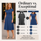 Women's Elegant Brushed Ribbed Knit Dress