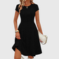 Women's Elegant Brushed Ribbed Knit Dress