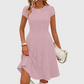 Women's Elegant Brushed Ribbed Knit Dress