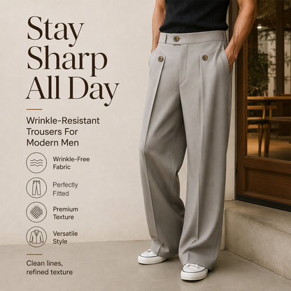 Men's Straight Leg Wrinkle Resistant Pants