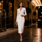 Women's Elegant Asymmetrical Single Breasted Blazer Dress