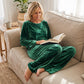 Women's Velvet Top & Pants 2-Piece Set