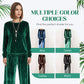 Women's Velvet Top & Pants 2-Piece Set