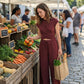 Women's Crossover Top & Wide-Leg Pants Set
