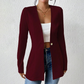Women's One-Button Solid Color Blazer