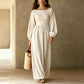 Women's Striped Elastic Waist Maxi Dress