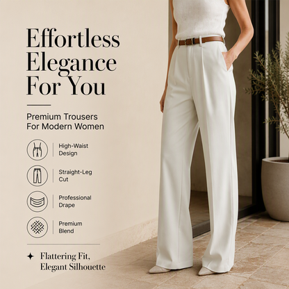 Women's High Waisted Wide Leg Suit Pants