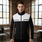 Men's Color Block Stand Collar Jacket