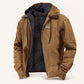 ⏳📢Men’s Plush-Lined Hooded Work Jacket
