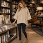 Women's Loose Fit Wide Sleeve Hoodie Casual Sweatshirt