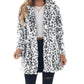 Women’s Stylish Leopard Print Faux Fur Coat