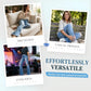 Women's High-Waist Distressed Flare Jeans
