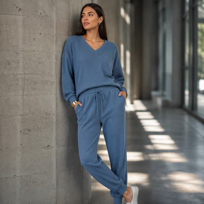Women’s Long Sleeve Top & Jogger Lounge Set