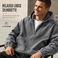 Men's Vintage Washed Half-Zip Hooded Top