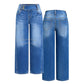 Women's Wide-Leg Stretchy Jeans