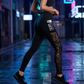 Women's Mesh High Waist Yoga Pants with Pockets
