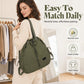 Women's Large Capacity Drawstring Tote Backpack