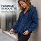 Women's Casual Zip-Up Hooded Jacket
