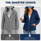 Women's Casual Zip-Up Hooded Jacket