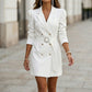 Women's Elegant Double-Breasted Blazer Dress