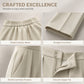 Women's High Waisted Suit Pants with Elastic Back
