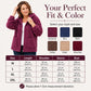 Women's Loose Sherpa Hoodie Sweatshirt