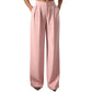 Women's High Waisted Suit Pants with Elastic Back