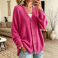 Women's V-Neck Oversized Knit Cardigan