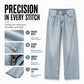 Men's Vintage Washed Curved-Leg Jeans