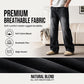 Men's Vintage Washed Curved-Leg Jeans