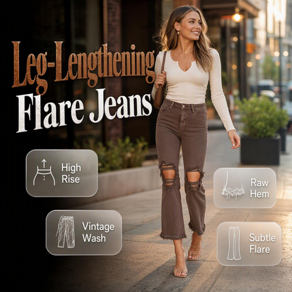 Leg-Lengthening Flare Jeans