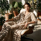 Women Ruffle V-Neck Tiered Maxi Dress