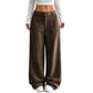 Women’s Casual Relaxed Fit Wide-Leg Pants