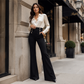 Women's High-Waisted Double-Breasted Pants