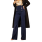 Women's High-Waisted Double-Breasted Pants