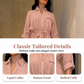 Women's Drawstring Shirt & Wide-Leg Pants Set