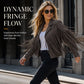 Women’s Casual Long Sleeve Fringe Jacket