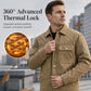 Men's Faux Suede Checkerboard Jacket