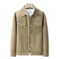 Men's Faux Suede Checkerboard Jacket