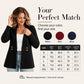 Women's Ribbed Knit Cardigan Sweater