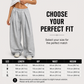 Women's Casual Pleated Wide-Leg Sweatpants